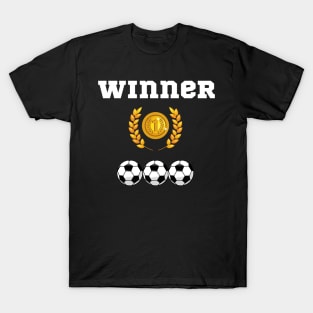 Soccer Match Win Celebration the team is number 1 T-Shirt